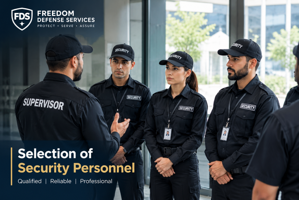 Selection of Security Personnel at Freedom Defense Services
